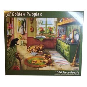Puzzle - Golden Puppies Puzzle - 1000 pcs - 26x19